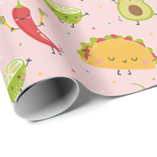 Papel De Presente Festa de Limão Pink do Avocado Chili, de Cute Taco