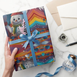 Papel De Presente Festa de Natal Festiva, Festiva, de cor branca