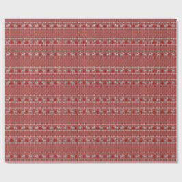 Papel De Presente Festa de Natal Vermelha