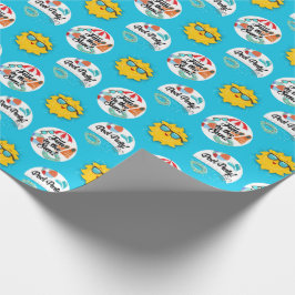 Papel De Presente Festa de piscina - Decoração de Aniversário de Nad