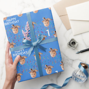 Papel De Presente Festa de primeiro aniversario de Crianças de Fotos