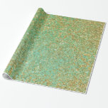 Papel De Presente Festa de Tendência Dourada de Glitter Teal Aqua Gi<br><div class="desc">Dourado Glitter Teal Aqua Girly Glam Tendy Party Molhando Papel</div>