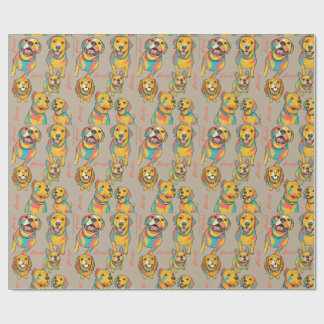 Papel de Presente Festa dos Cachorrinhos | Papel d