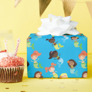 Papel De Presente Festas de aniversário de Sereia