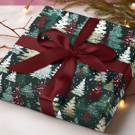 Papel De Presente Festas de Natal Festivas Férias de inverno na neve
