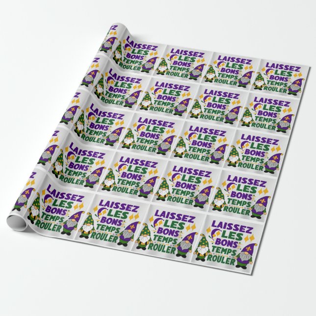 Papel De Presente festival Laissez Les Bons Temps Gras (Desenrolado)