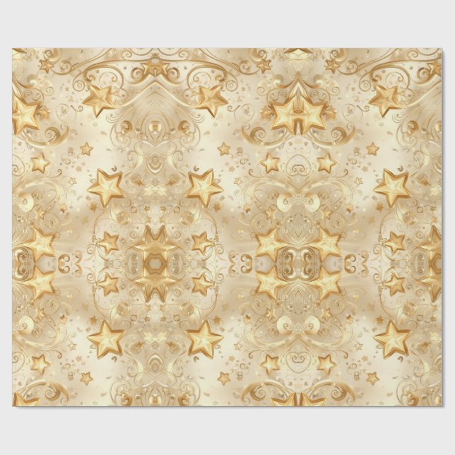 Papel De Presente Festive Christmas Holiday Gift Wrap (Aberto)