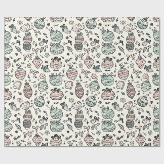 Papel De Presente Festive Christmas Holiday Gift Wrap