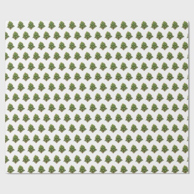 Papel De Presente Festive Christmas Tree wrapping paper (Aberto)