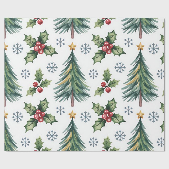 Papel De Presente Festive Christmas Wrapping Paper (Aberto)