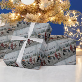 Papel De Presente Festive Friends Painting by Alfred Fox