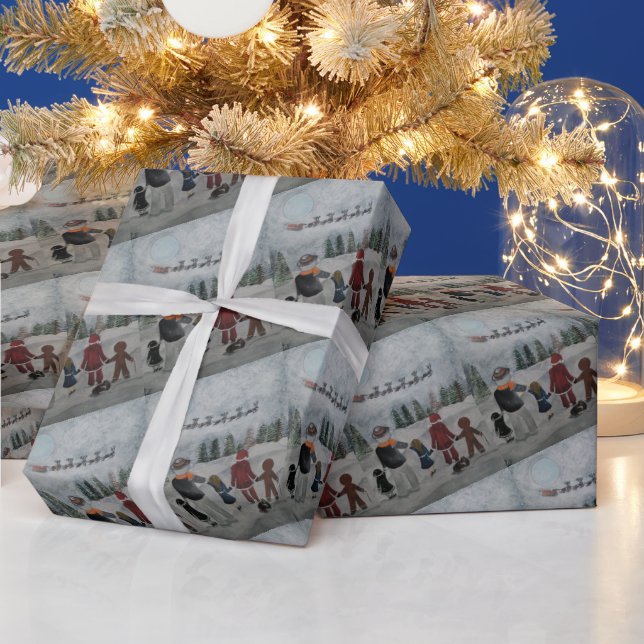 Papel De Presente Festive Friends Painting by Alfred Fox (Feriados)