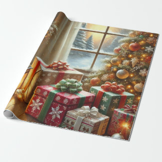 Papel De Presente festividade de natal