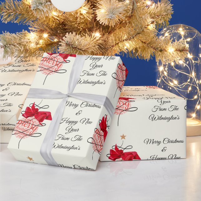 Papel De Presente Festivo Bauble no Natal da Marfim (Feriados)