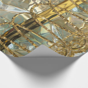 Papel De Presente Festivo Dazzle Romântico    ChicElegante 