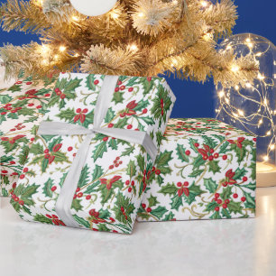 Papel De Presente Festivo de Natal sagrado