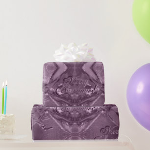 Papel De Presente Festivo Elegante Antíca Rosa Natal