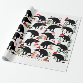 Papel De Presente Festivo Fido Fiasco Natal Pooping Dog