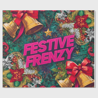 Papel De Presente Festivo Frenzy Maximalist Holiday