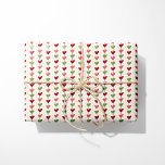 Papel De Presente Festivo Heart Christmas Garland<br><div class="desc">Adicione um toque de charme aos presentes de férias com este papel festivo de embrulho de garland. Apresentando um padrão delicioso de corações vermelhos, verdes e corais amarrados com delicados pontos neutros, esta design é perfeita para espalhar amor e alegria durante a época de Natal. A paleta de cores macia,...</div>