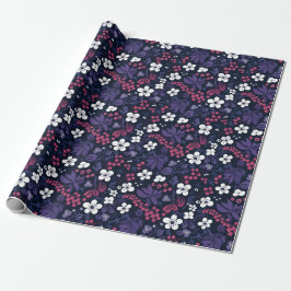 Papel De Presente Festivo Holly Pattern Holiday Wrapt