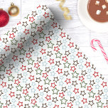 Papel De Presente Festivo Multicolor Star Natal<br><div class="desc">Enrole seus presentes em estilo festivo com este charmoso papel de embrulho de Natal de estrela multicolorida. Apresentando um padrão divertido de estrelas traçadas em vermelho, verde, azul e marrom, este papel de embrulho adiciona um toque divertido e caprichoso aos seus presentes de Natal. Perfeito para comemorações de Natal, festas...</div>