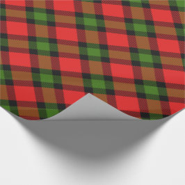 Papel De Presente Festivo Tartan