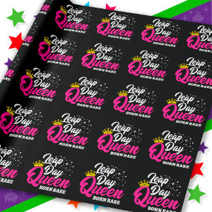 Papel De Presente Fev 29 Dia do Salto Ano do Nascer Raros