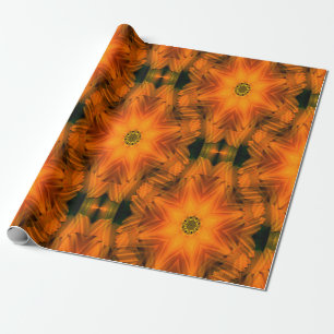 Papel De Presente Fiery Autumn Stars...  .
