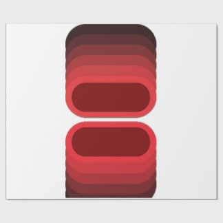 Papel De Presente Fiery Contrast: Red & Black Luxe