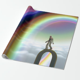 Papel De Presente Figura Misteriosa no Portal Inter-Dimensional