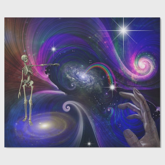 Papel De Presente Figuras esqueléticas no Cosmos (Aberto)