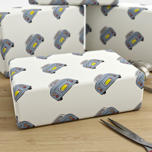 Papel De Presente Figuras Lapis Cinza Figaro Car Wrapap Paper (Fun figgy wrapping paper for all your lapis grey wrapping paper needs)