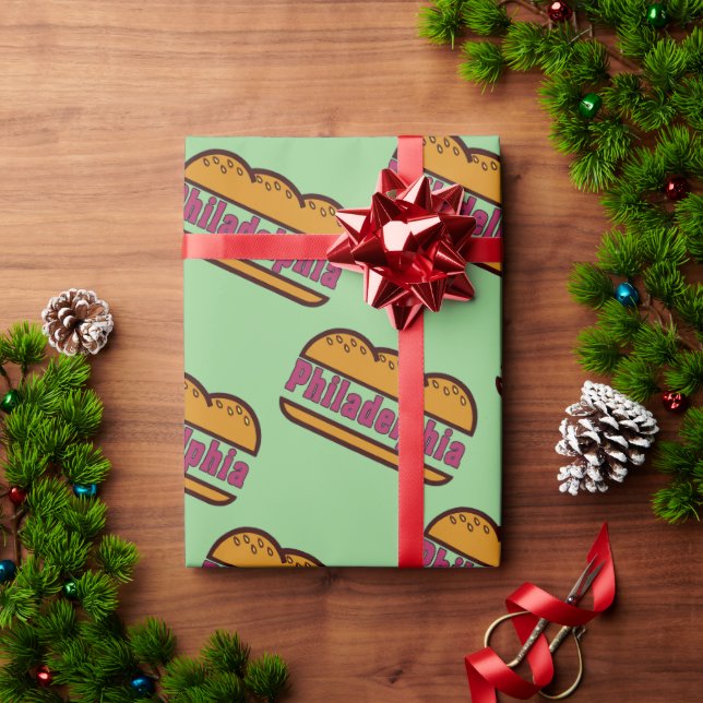 Papel De Presente Filadélfia (Presente de Natal)