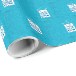 Papel De Presente Filho, Primeira Comunhão, Trigo, Uvas Azuis