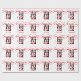 Papel De Presente Filhos da família das crianças reluzentes vermelho