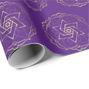 Papel De Presente Filigree Star of David Wrapping Paper