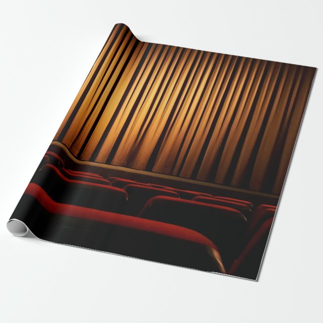 Papel De Presente Filme de cortina de cinema (Desenrolado)