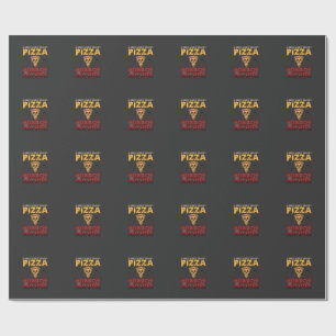 Papel De Presente Filmes de Terror de Pizza Halloween Caveira Morceg