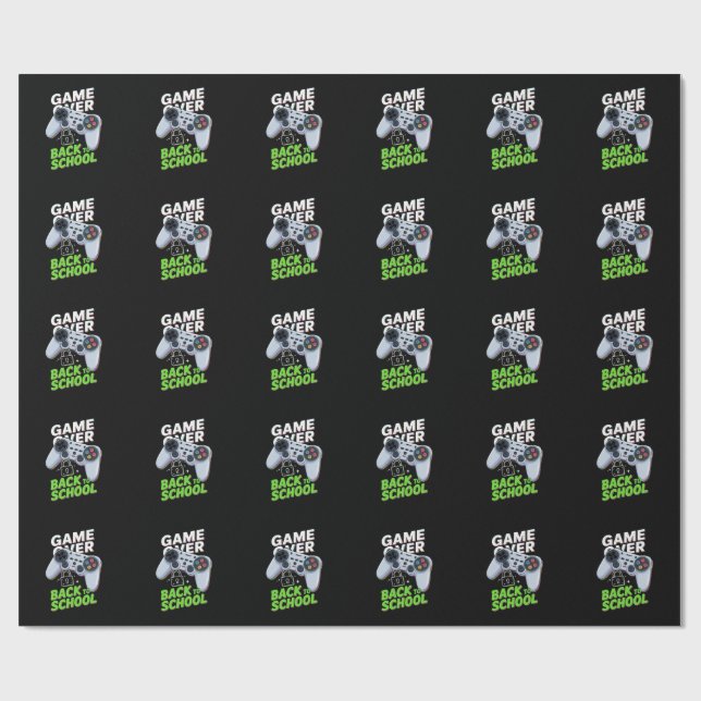 Papel De Presente Fim de Jogo De Volta à Escola Engraçado Primeiro D (Aberto)
