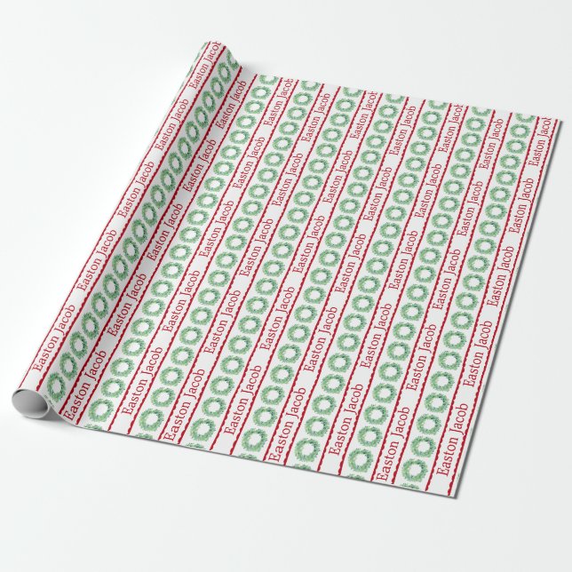 Papel De Presente Fina de Natal personalizada (Desenrolado)