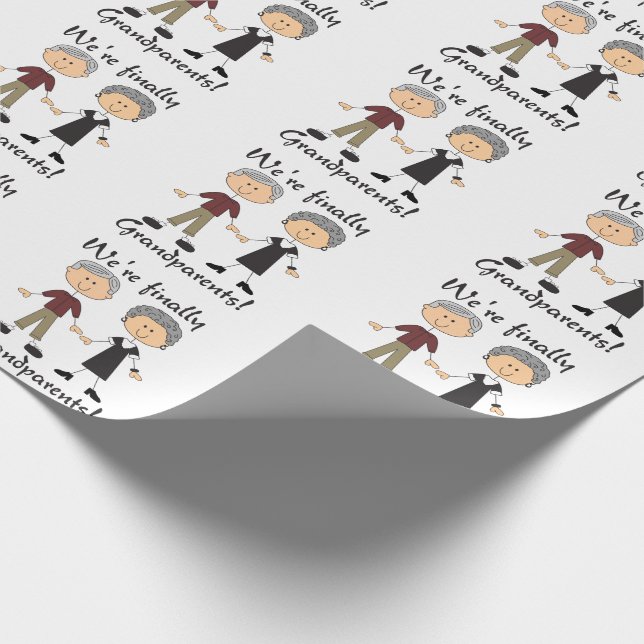 Papel De Presente Finalmente Avós (Ponta)