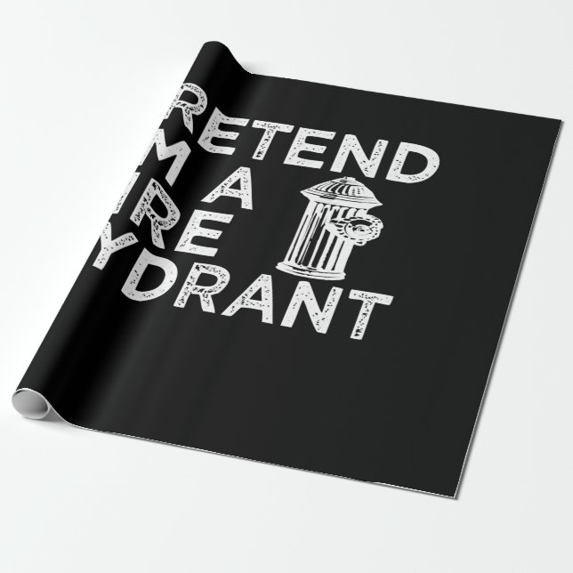 Papel De Presente Fingir Um Hidrante De Fogo | Presente Engraçado pa (Desenrolado)
