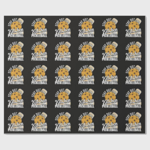 Papel De Presente Fique Fora da Cozinha Jogue Pickleball
