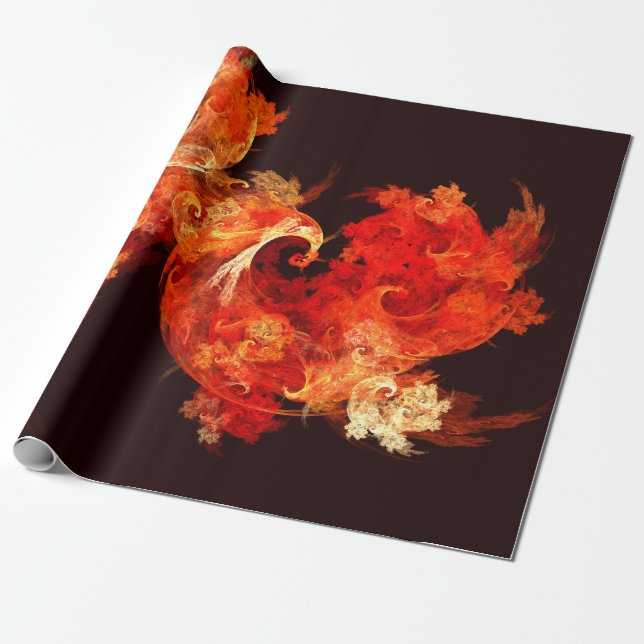 Papel De Presente Firebird Abstrato Art (Desenrolado)