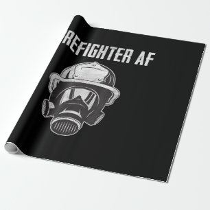 Papel De Presente Firefighter AF Máscara de gás Bombeiro engraç
