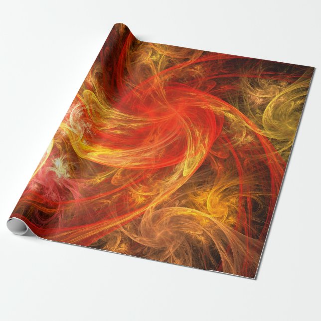 Papel De Presente Firestorm Nova Abstrato Art (Desenrolado)