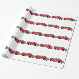 Papel De Presente Firetruck