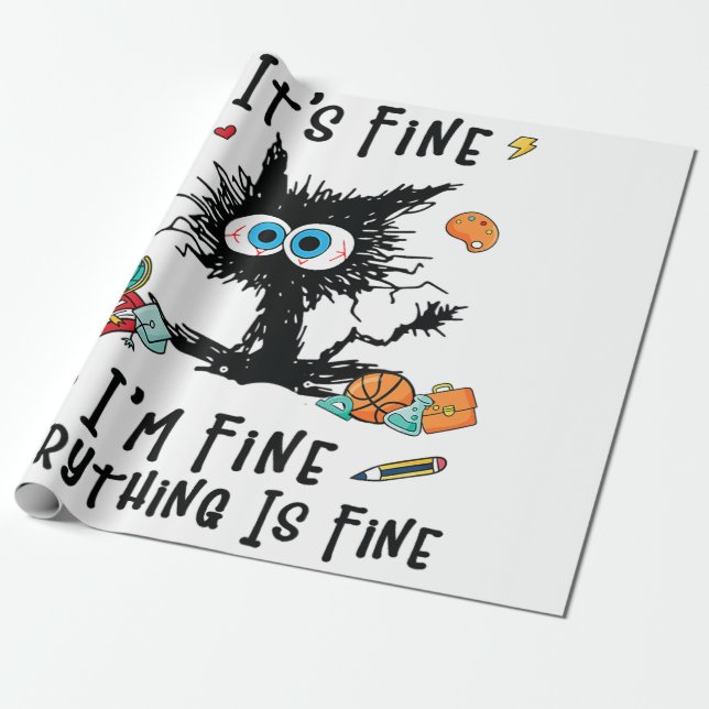 Papel De Presente Física Engraçada Raptor à distância do Velocirapto (Desenrolado)