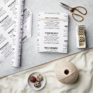 Papel De Presente Fisioterapeuta - Definição Engraçada